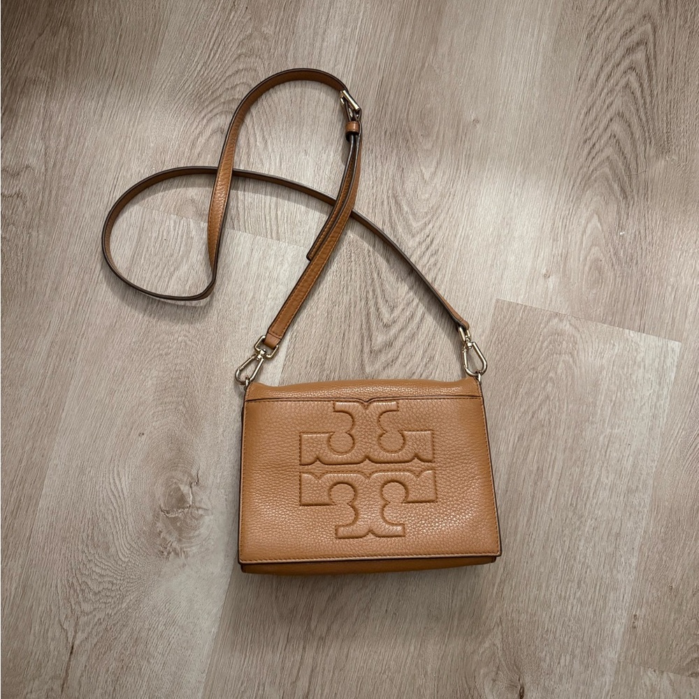 Tory Burch Brown Leather Crossbody Bag